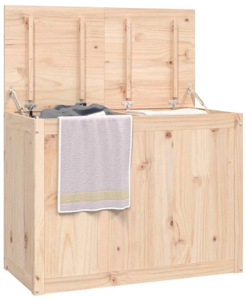 Caixa para roupa 88,5x44x66 cm madeira de pinho maciça