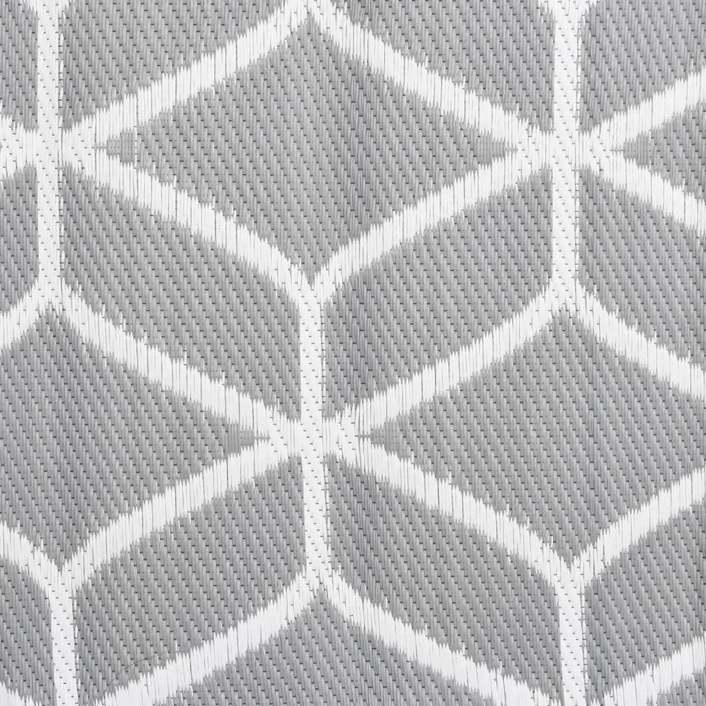 Tapete de exterior 80x250 cm ARAKIL PP cinzento
