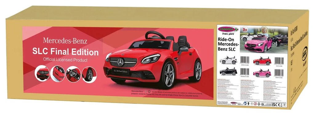 Carro elétrico infantil Mercedes-Benz SLC preto 12V