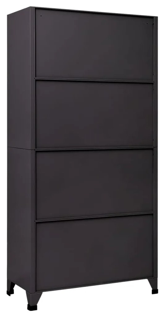 Cacifo aço 90x45x180 cm antracite e branco