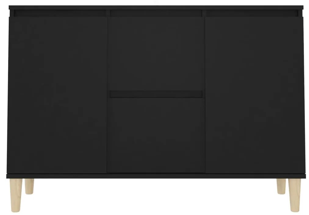 Aparador 101x35x70 cm derivados de madeira preto