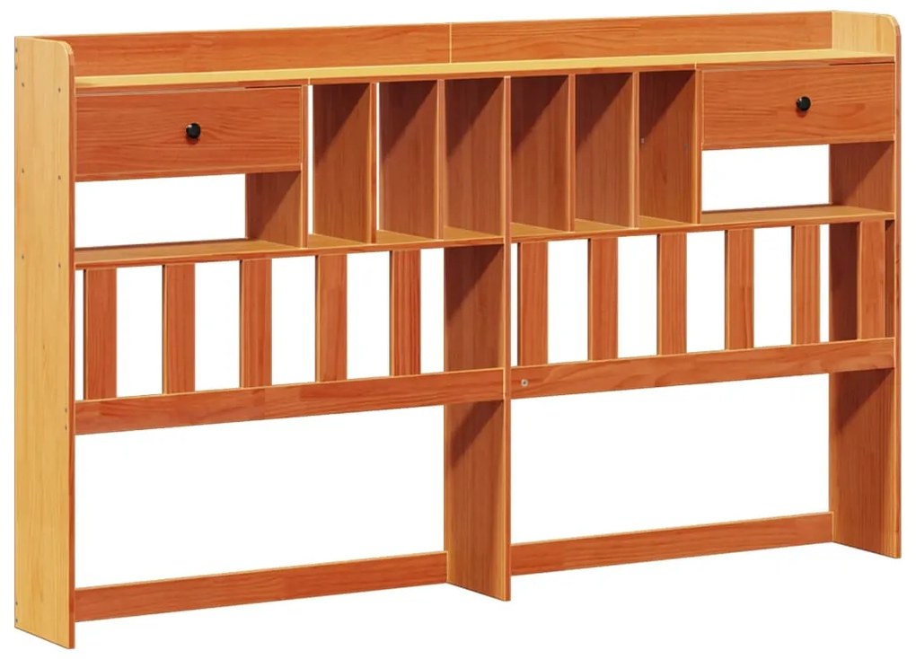 Cama com estante sem colchão 180x200 cm pinho maciço