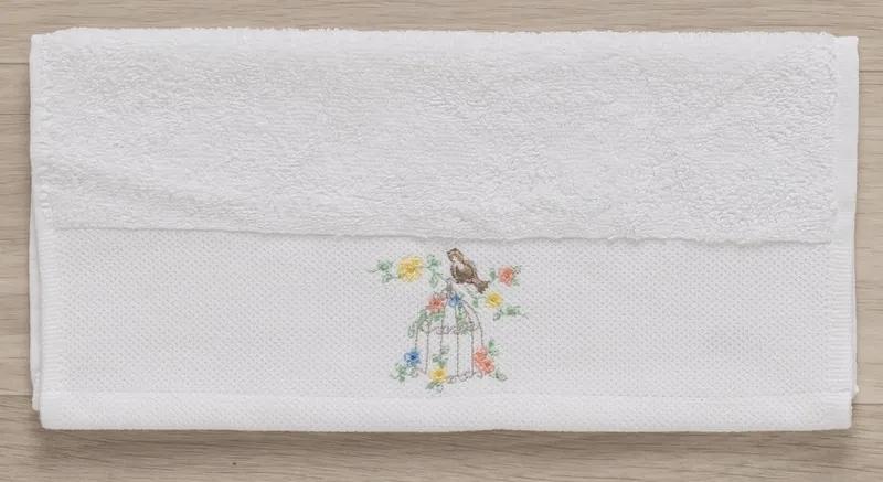 30x30 cm - 1 toalha bordada 100% algodão 500 gr./m2: Ref. 10
