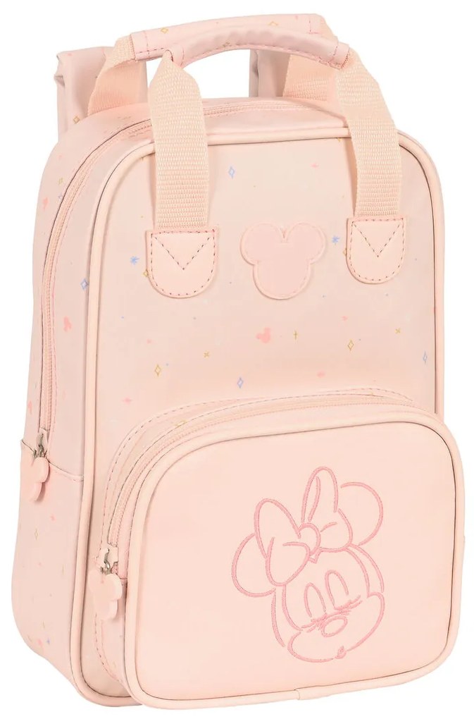 Mochila Escolar Minnie Mouse Cor de Rosa (20 X 28 X 8 cm)