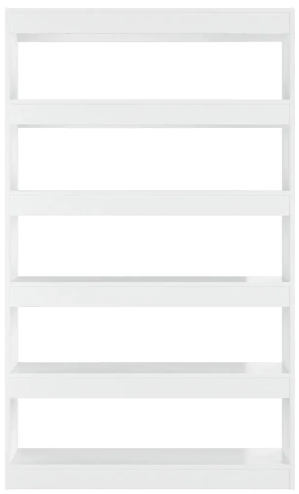 Estante/divisória 100x30x166 cm branco brilhante