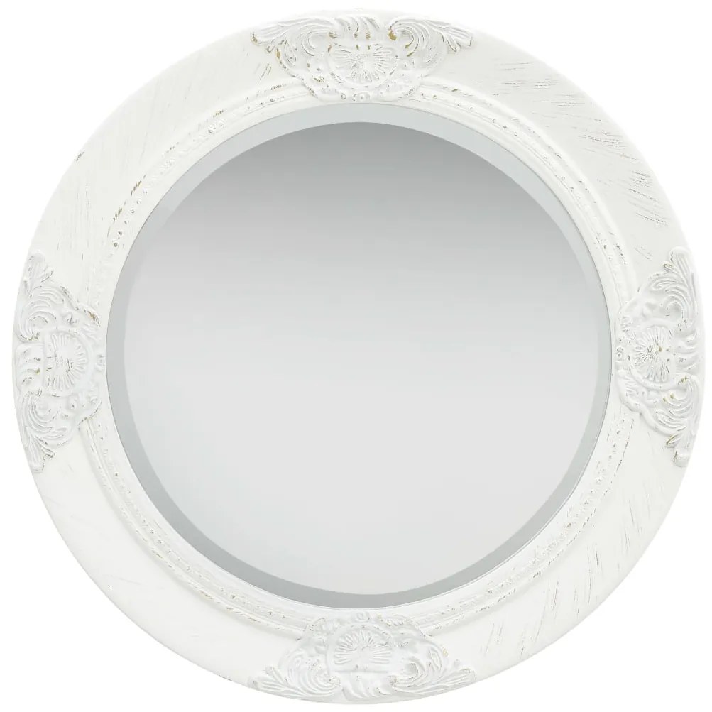 Espelho de parede estilo barroco 50 cm branco