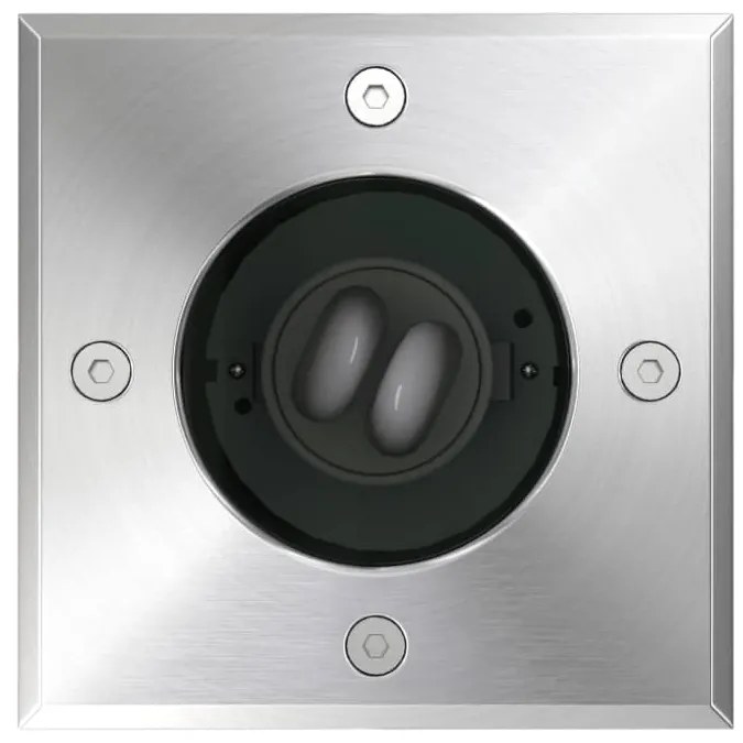 Iluminação de chão para exterior 3 pcs quadrado