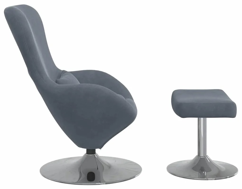 Poltronas, Recliners &amp; Cadeiras-Camas 2 pcs Cinzento escuro