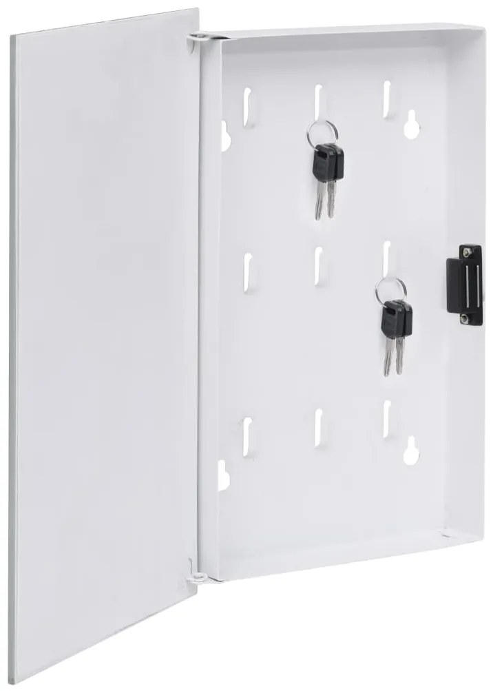Chaveiro com quadro magnético 30x20x4 cm branco