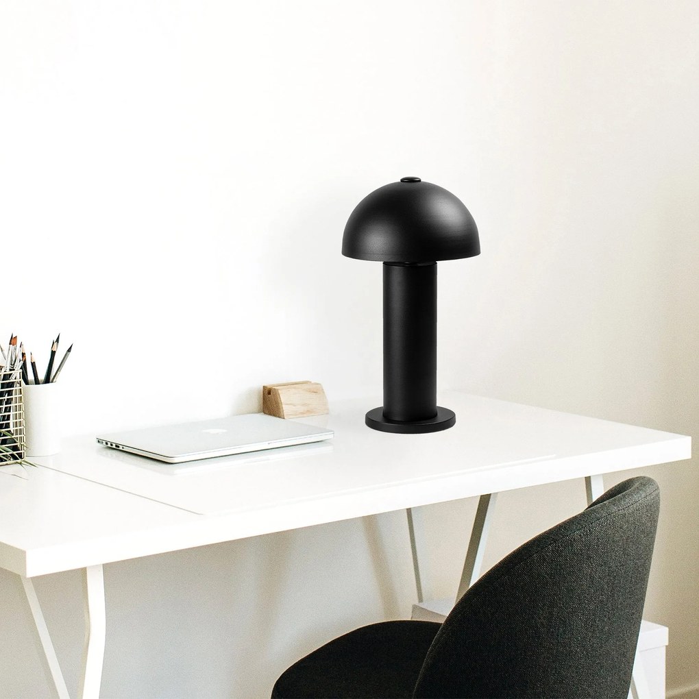 Candeeiro de Mesa Mixed – Preto – 26 x 26 x 49 cm