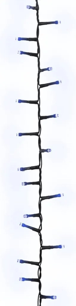 Cordão de luzes compacto 3000 luzes LED 65 m PVC azul