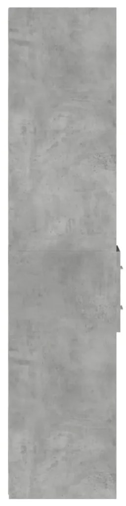 Armário alto 30x42,5x185 cm derivados de madeira cinza cimento