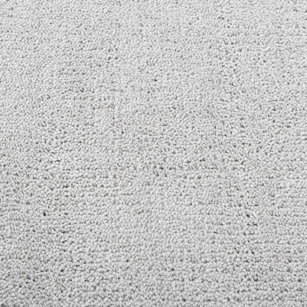 Tapete de pelo curto OVIEDO 100x200 cm cinzento