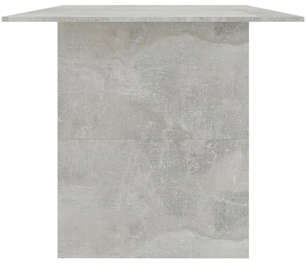 Mesa de jantar derivados de madeira cinzento cimento