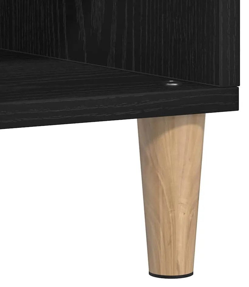 Buffet vidaXL Preto Carvalho 103,5x35x70 cm Madeira de Engenharia