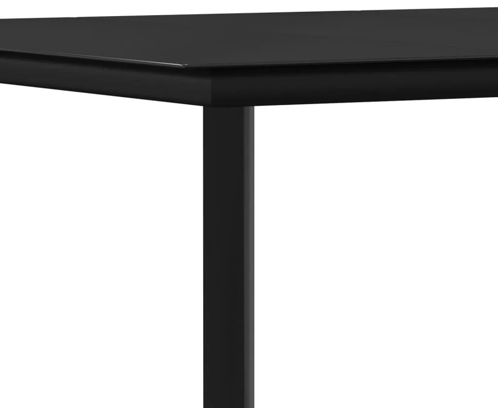 9 pcs conjunto de jantar p/ jardim com almofadões vime PE e aço