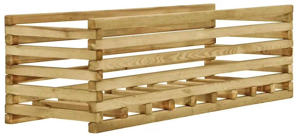 vidaXL Canteiro elevado para jardim 120x40x38,5 cm pinho impregnado