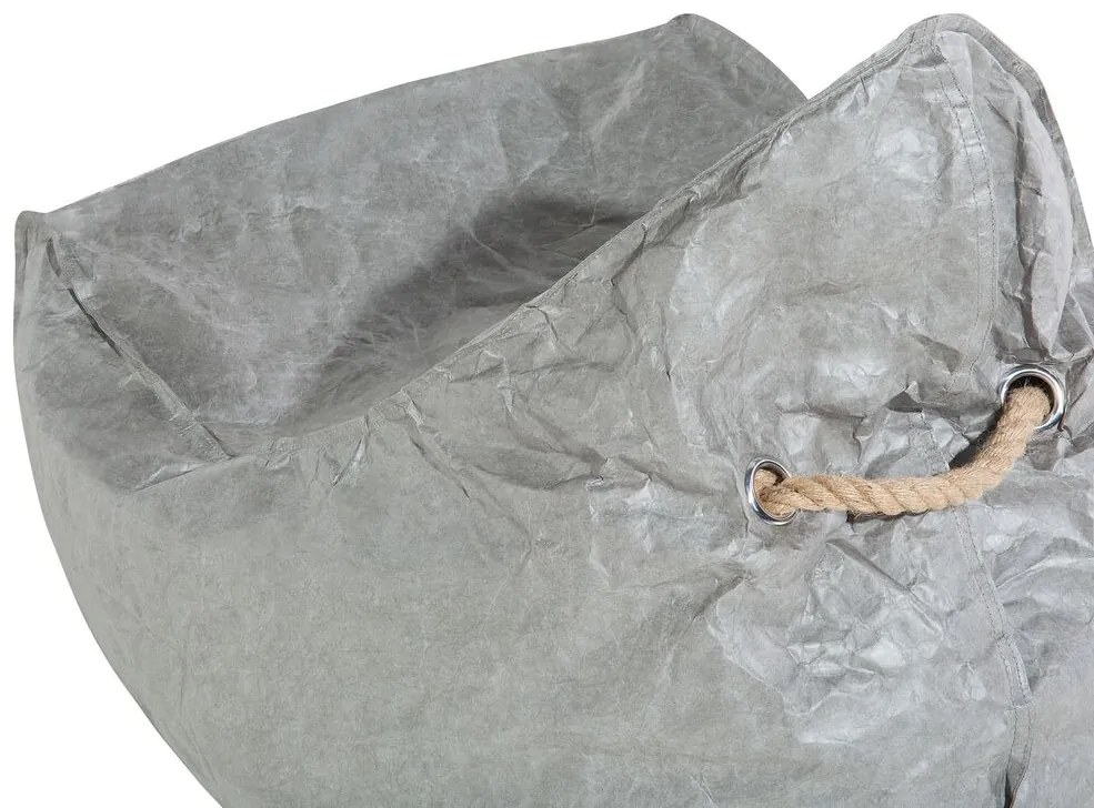Pufe poltrona cinzento DROP Beliani