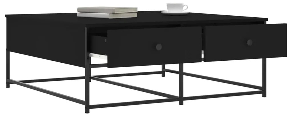 Mesa de centro 100x99x40 cm derivados de madeira preto