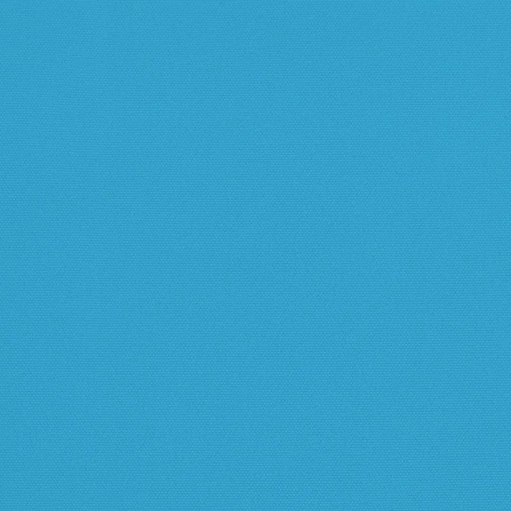 Guarda-sol de parede com luzes LED 290 cm azul-mar