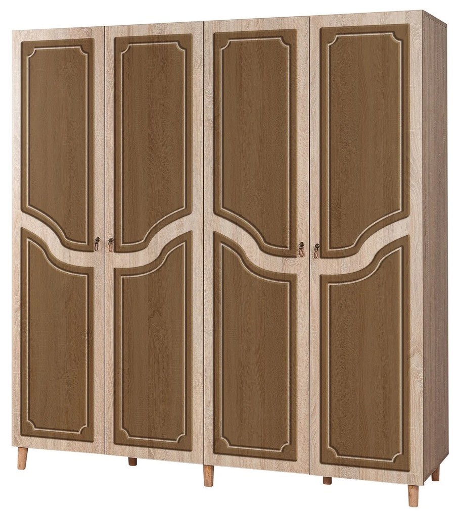 Guarda-roupa Imaj – Carvalho Sonoma – 180x192x52 cm