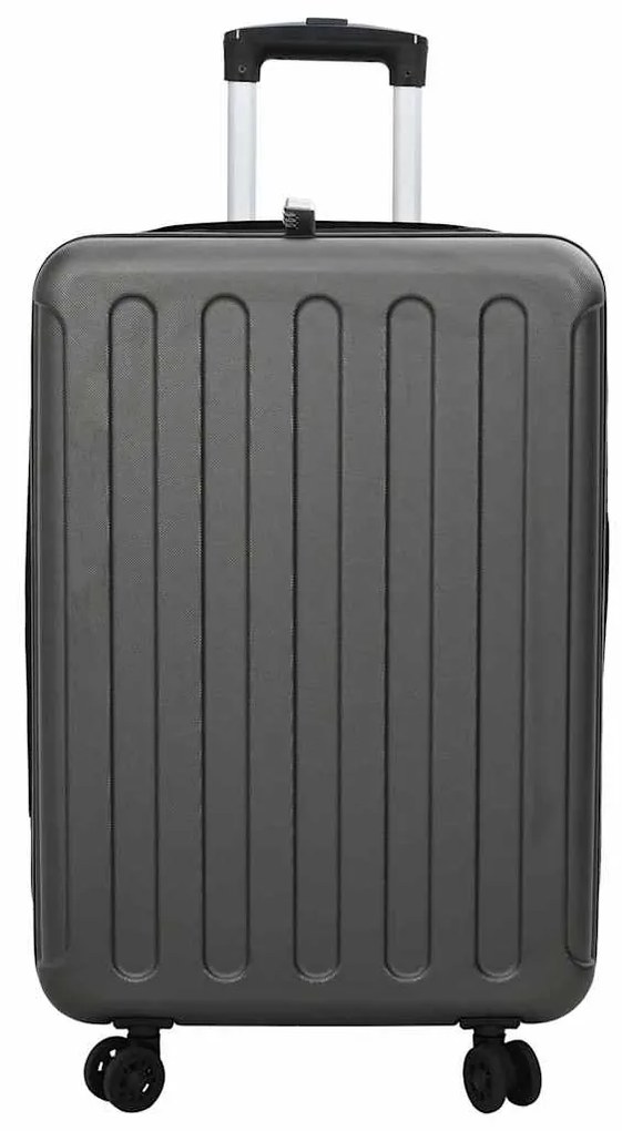 Mala Dobrável Casco Duro 24'' Cinza Escura 43x27x66 cm ABS