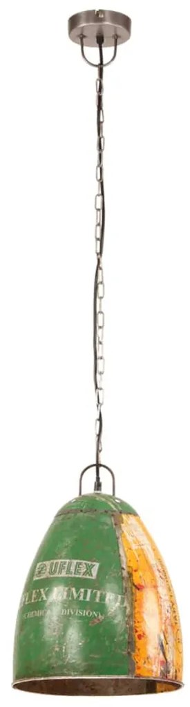 Candeeiro suspenso industrial redondo 25W 32 cm E27 multicor