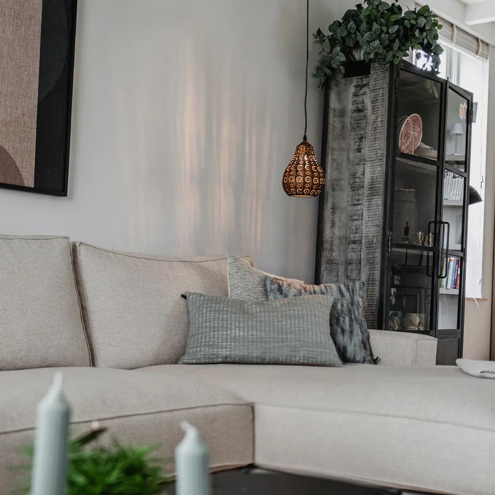 Candeeiro de suspensão oriental cobre - Billa Dia