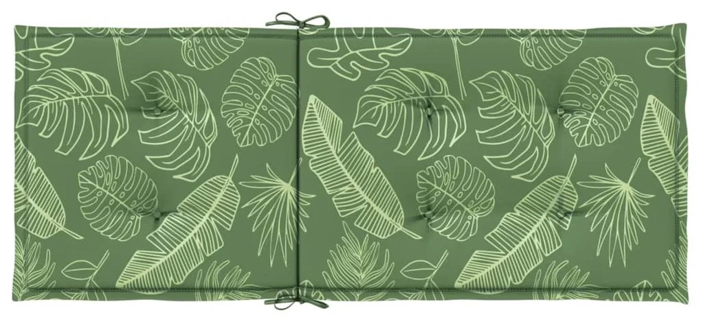 Almofadões cadeira de encosto alto 4 pcs tecido folhas