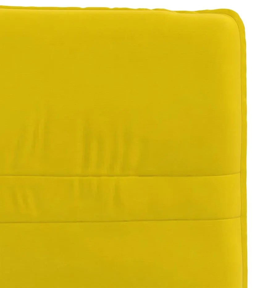Cadeiras de jantar 4 pcs veludo amarelo