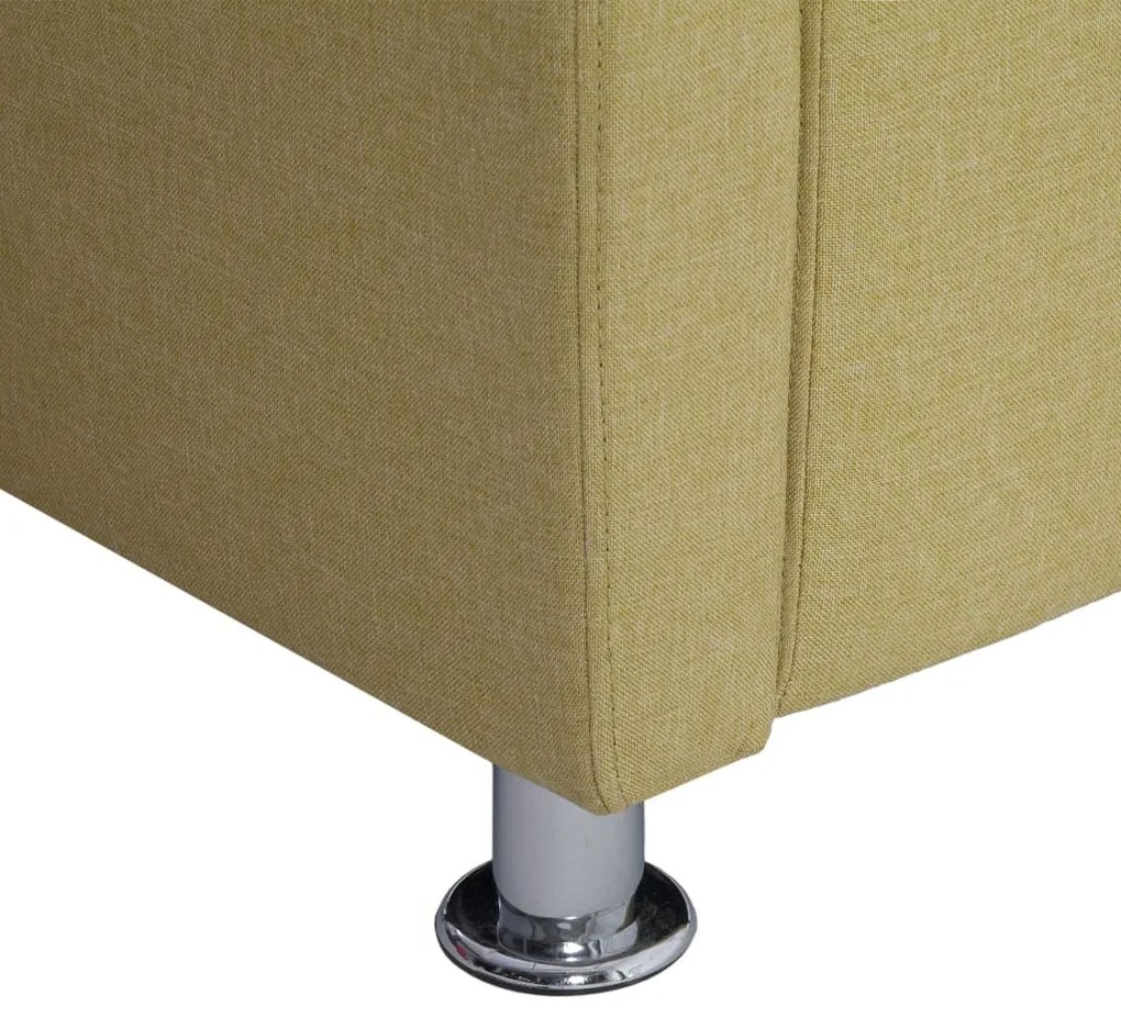 Poltrona em forma de cubo tecido verde