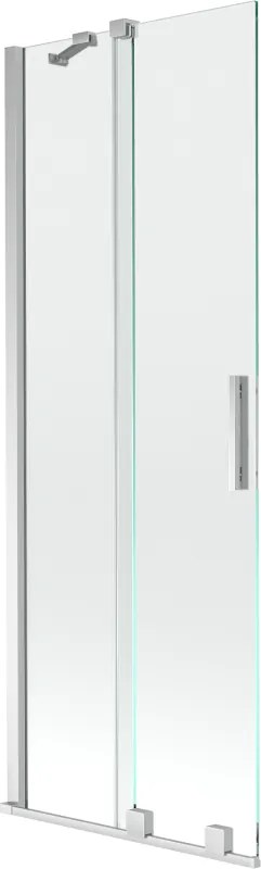 Mexen Velar divisória de banheira de correr 2 painéis 70 x 150 cm, transparente, cromado - 896-070-000-01-01