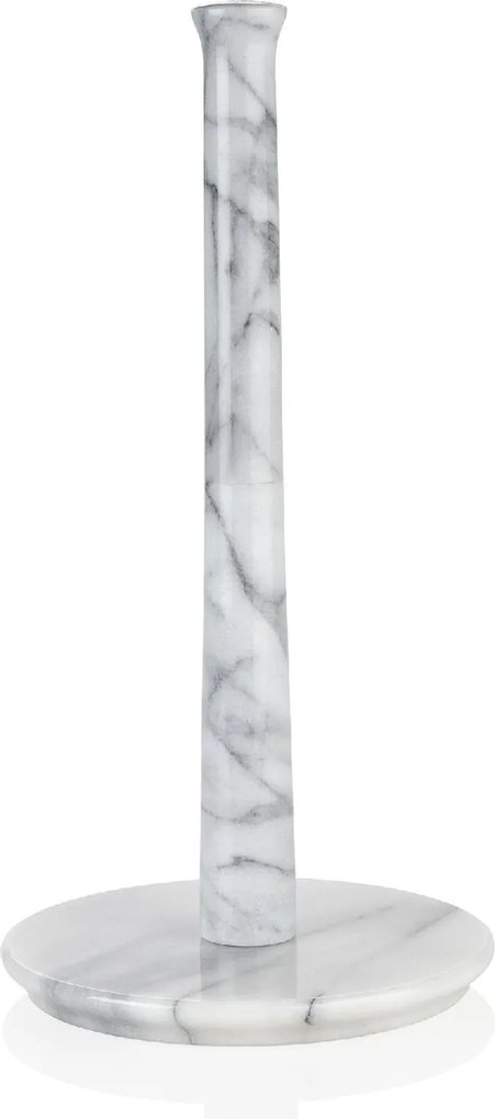 Suporte de Rolos Efeito Mármore Branco