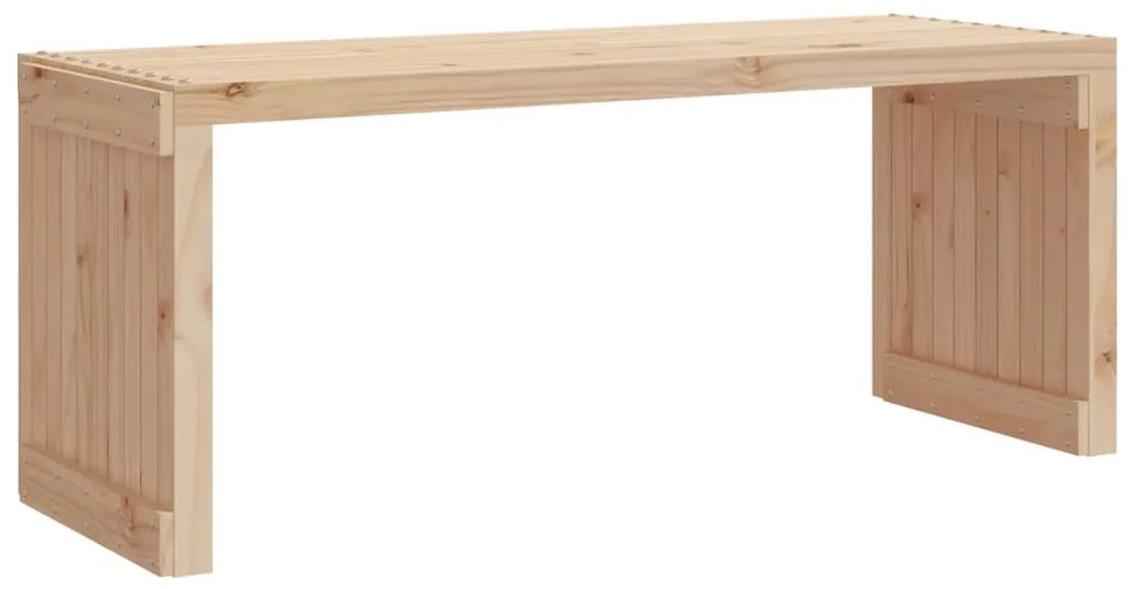 Banco de jardim extensível 212,5x40,5x45 cm pinho maciço