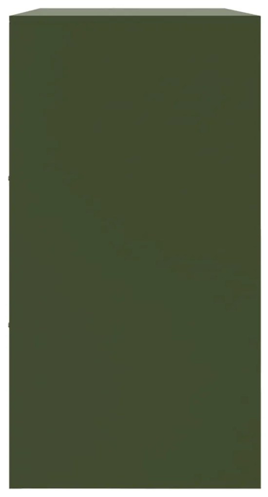 Aparador 99x39x73 cm aço verde azeitona