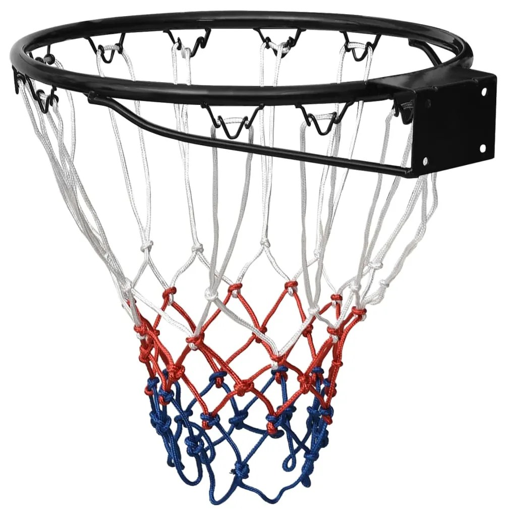 Cesto de basquetebol 39 cm aço preto