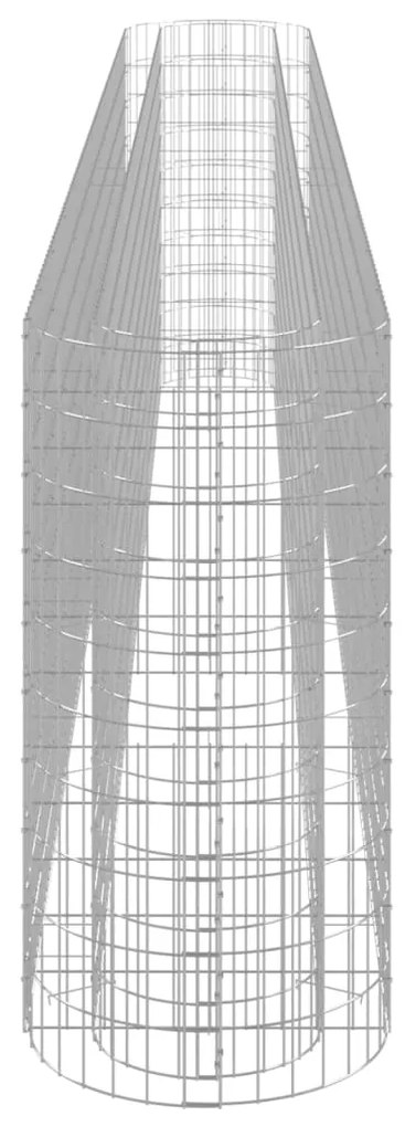 Canteiro elevado/cesto gabião 470x50x100 cm ferro galvanizado