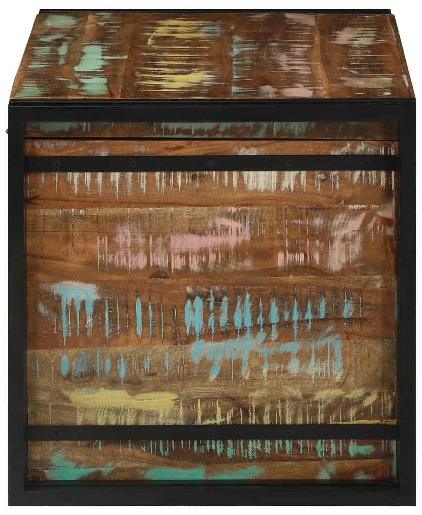 Caixa de Armazenamento Multicolorido 80x50x50 cm Madeira Sólida Recupe