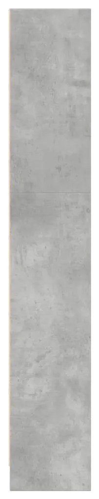 Estante 40x24x143 cm derivados de madeira cinzento cimento