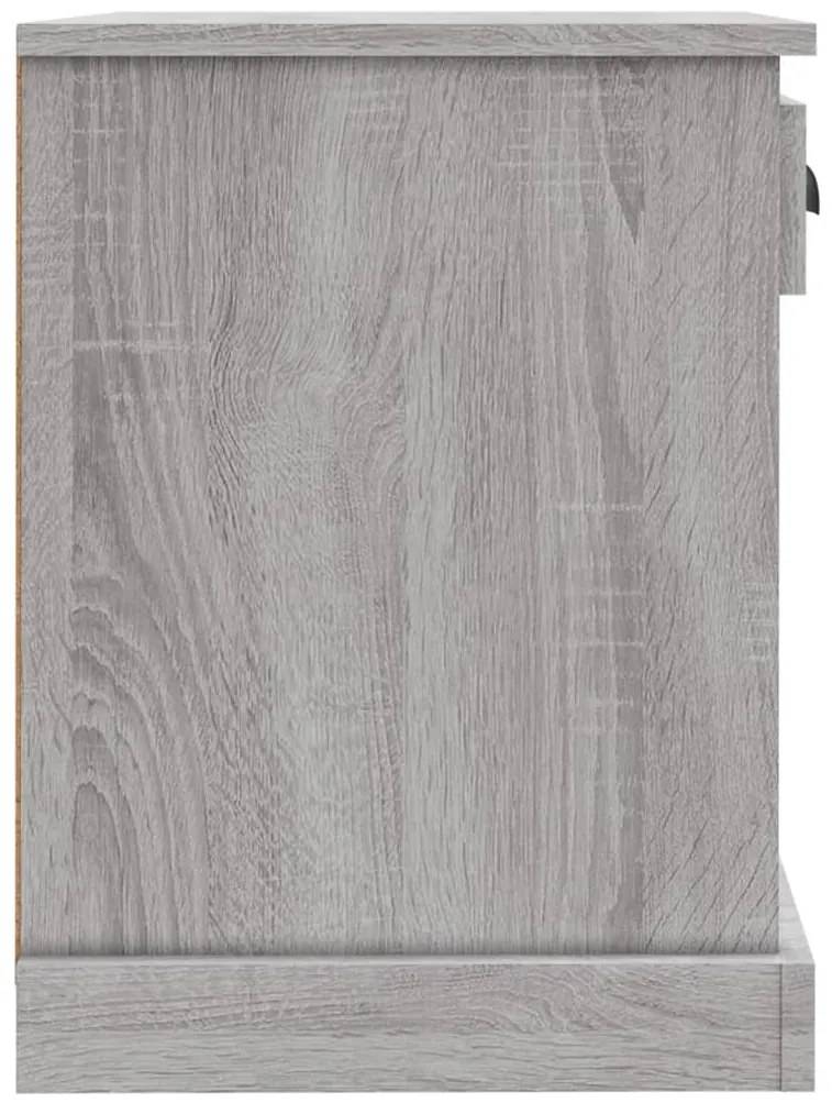 Mesa de cabeceira 43x36x50 cm cinzento sonoma