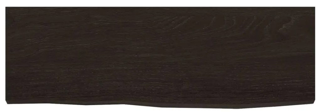 Prateleira de parede 60x20x2cm carvalho tratado castanho-escuro