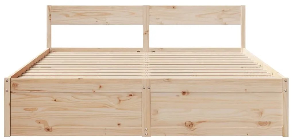 Cama sem colchão 180x200 cm madeira de pinho maciça