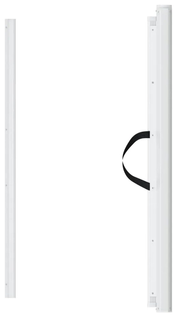 Portão retrátil p/ animais de estimação 117,5x125 cm branco