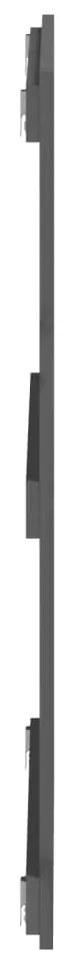 Cabeceira de parede 108x3x90 cm madeira de pinho maciça cinza
