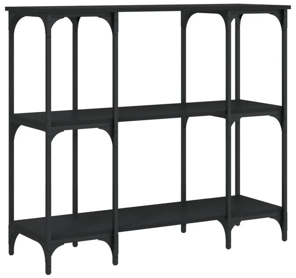Mesa consola 102x35x90 cm derivados de madeira preto
