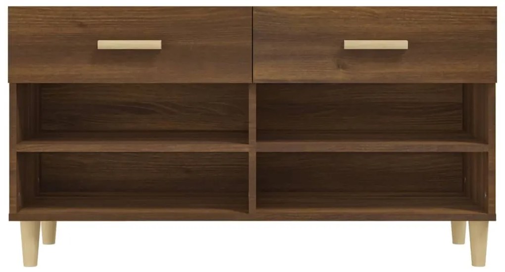 Sapateira 102x35x55 cm derivados de madeira carvalho castanho