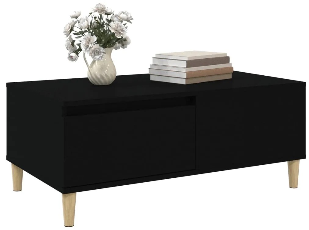 Mesa de centro 90x50x36,5 cm derivados de madeira preto