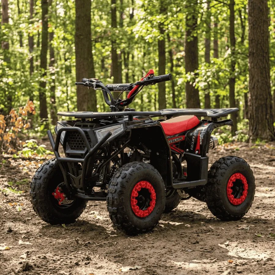 Moto 4 gasolina para Crianças Motors Quad Escape 49cc Vermelha