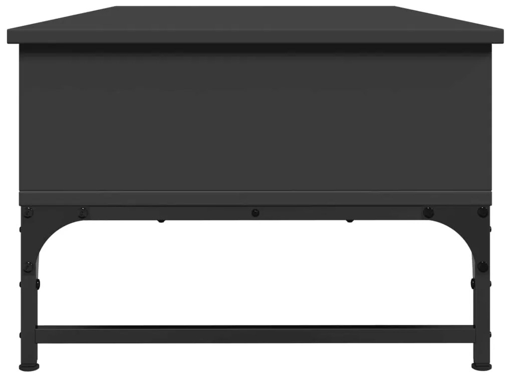 Mesa de centro 100x50x35 cm derivados de madeira/metal preto