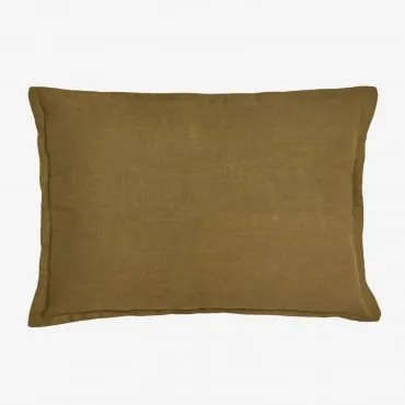 Almofada Retangular 35x50 Cm Em Algodão Elezar Mostarda Escura - Sklum